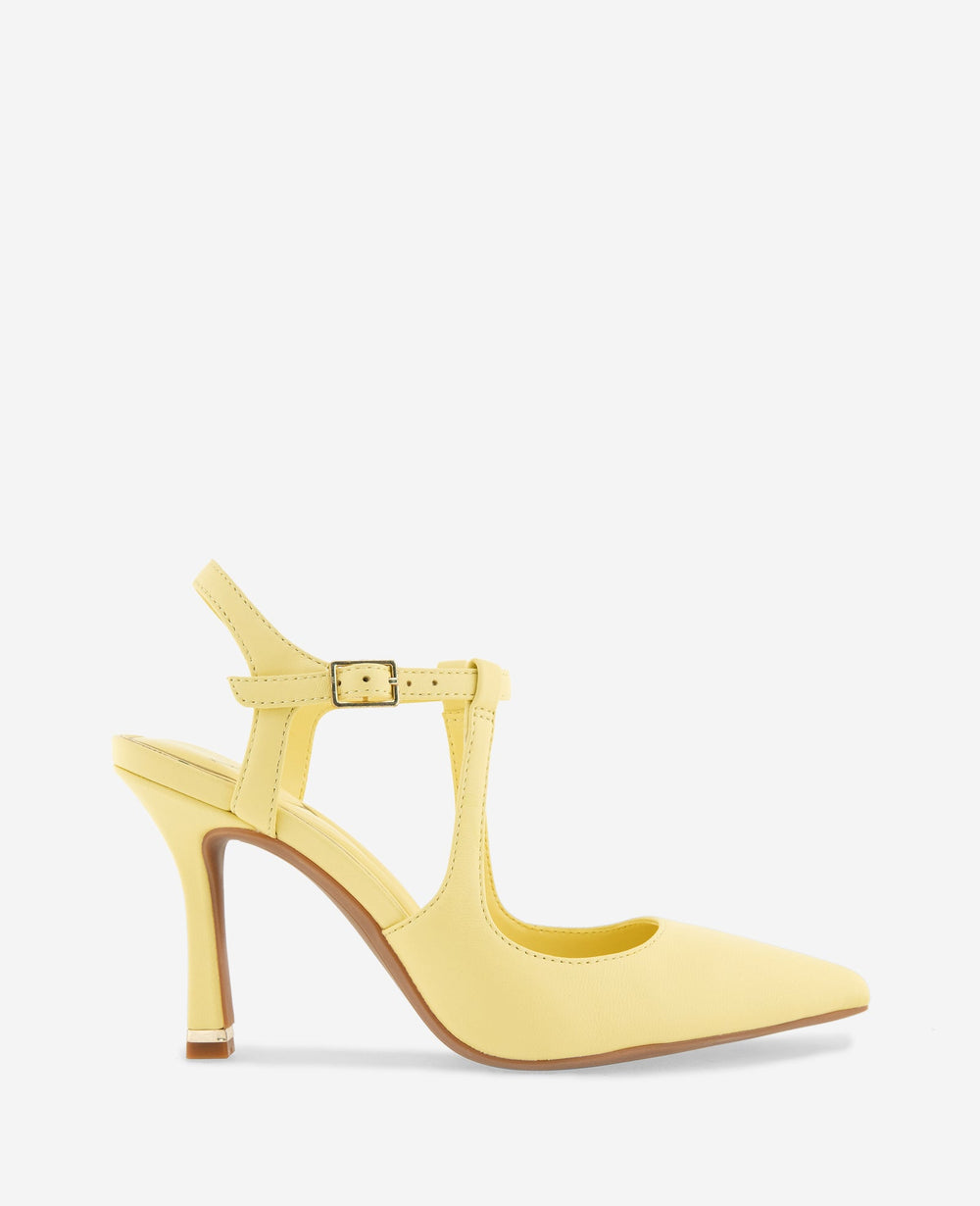 Kenneth Cole Romi Leather Ankle Slingback Heel | BUTTER YELLOW