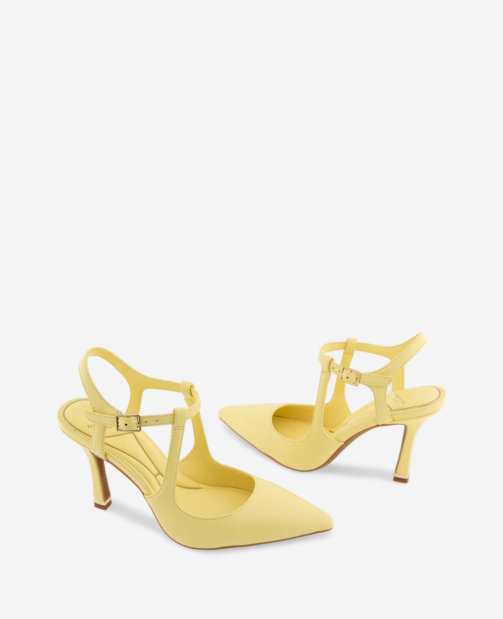 Kenneth Cole Romi Leather Ankle Slingback Heel | BUTTER YELLOW