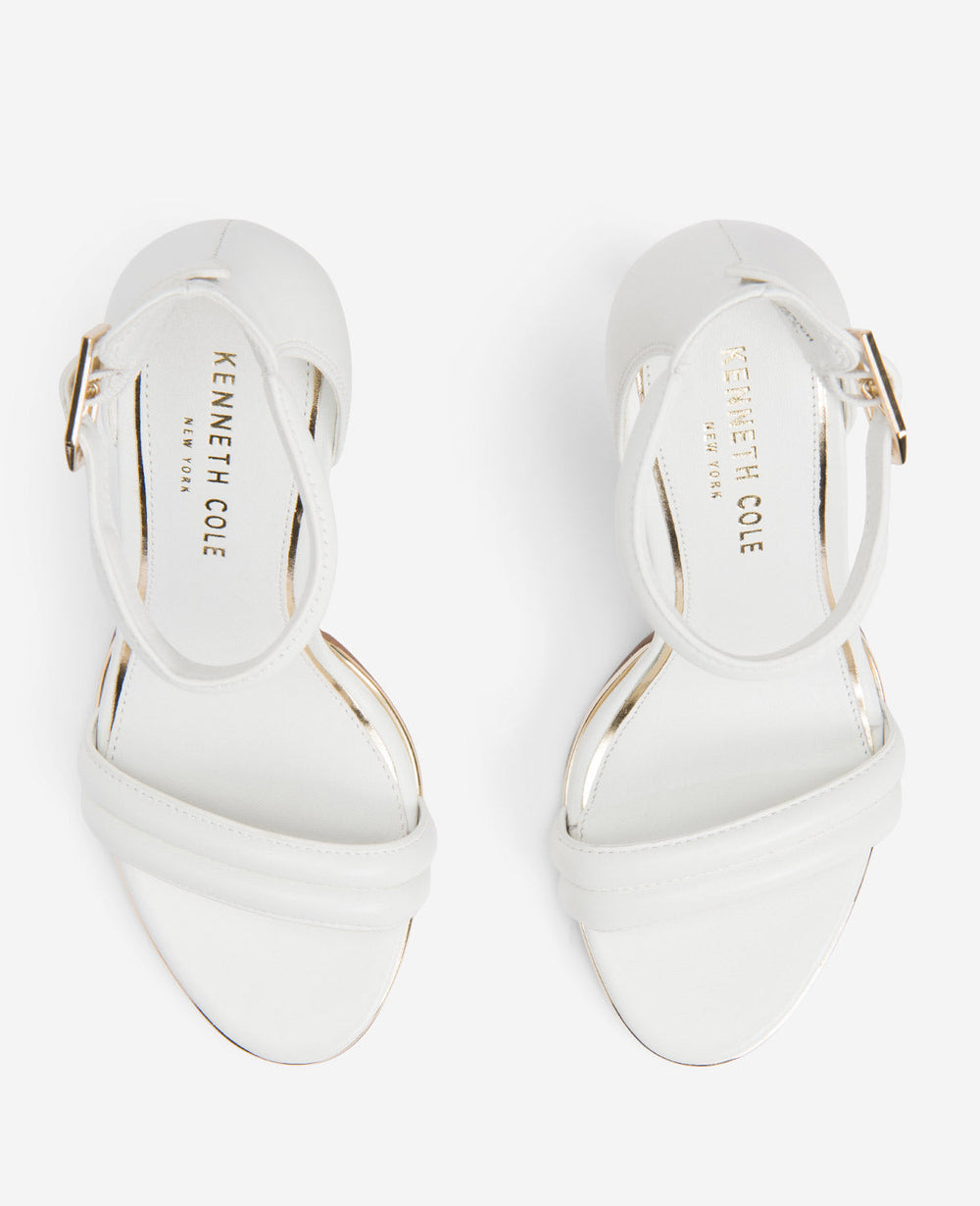 Kenneth Cole Shop Brooke Bridal Heeled Sandal in Ivory | Kenneth Cole | IVORY