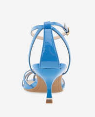 Kenneth Cole Genevieve Patent Cage Toe Ankle Strap Heel | BLUE PATENT
