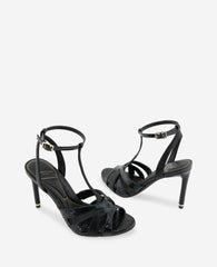 Kenneth Cole Liona Embossed Snake Heel | BLACK POSTAL SNAKE