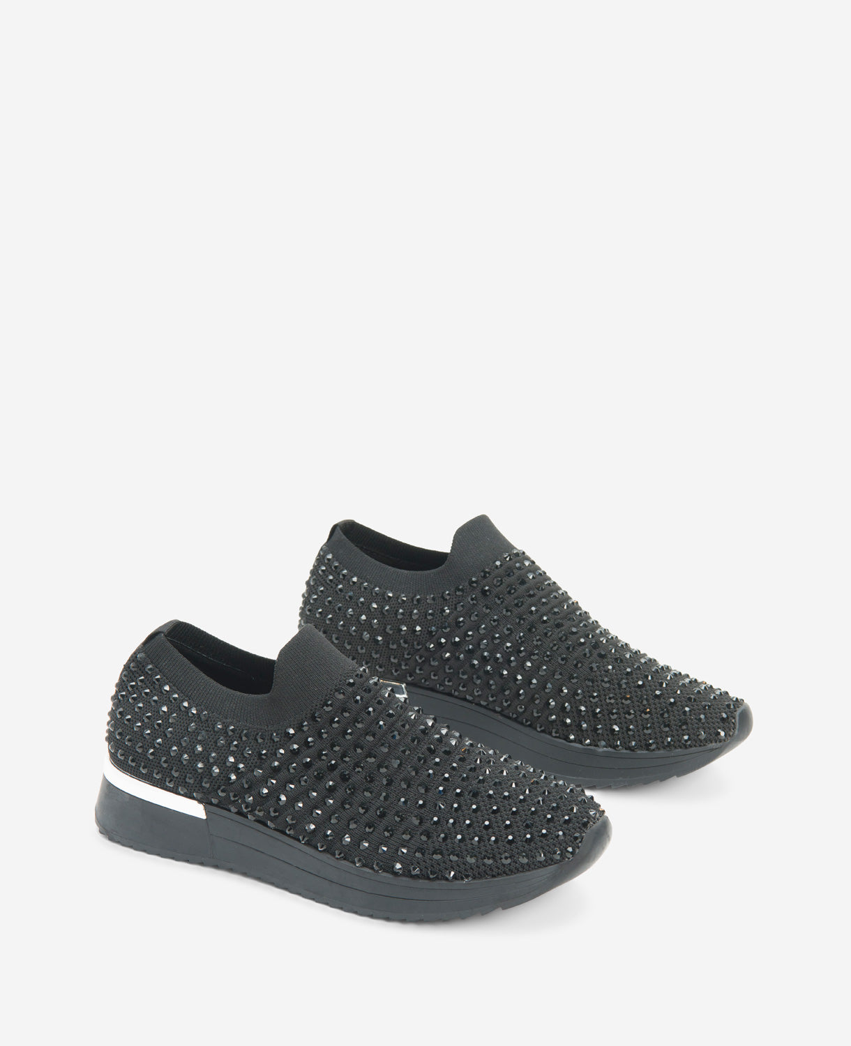 Kenneth Cole Women's Cameron Jewel Slip-On Sneaker with Sparkle | KC | BLACK