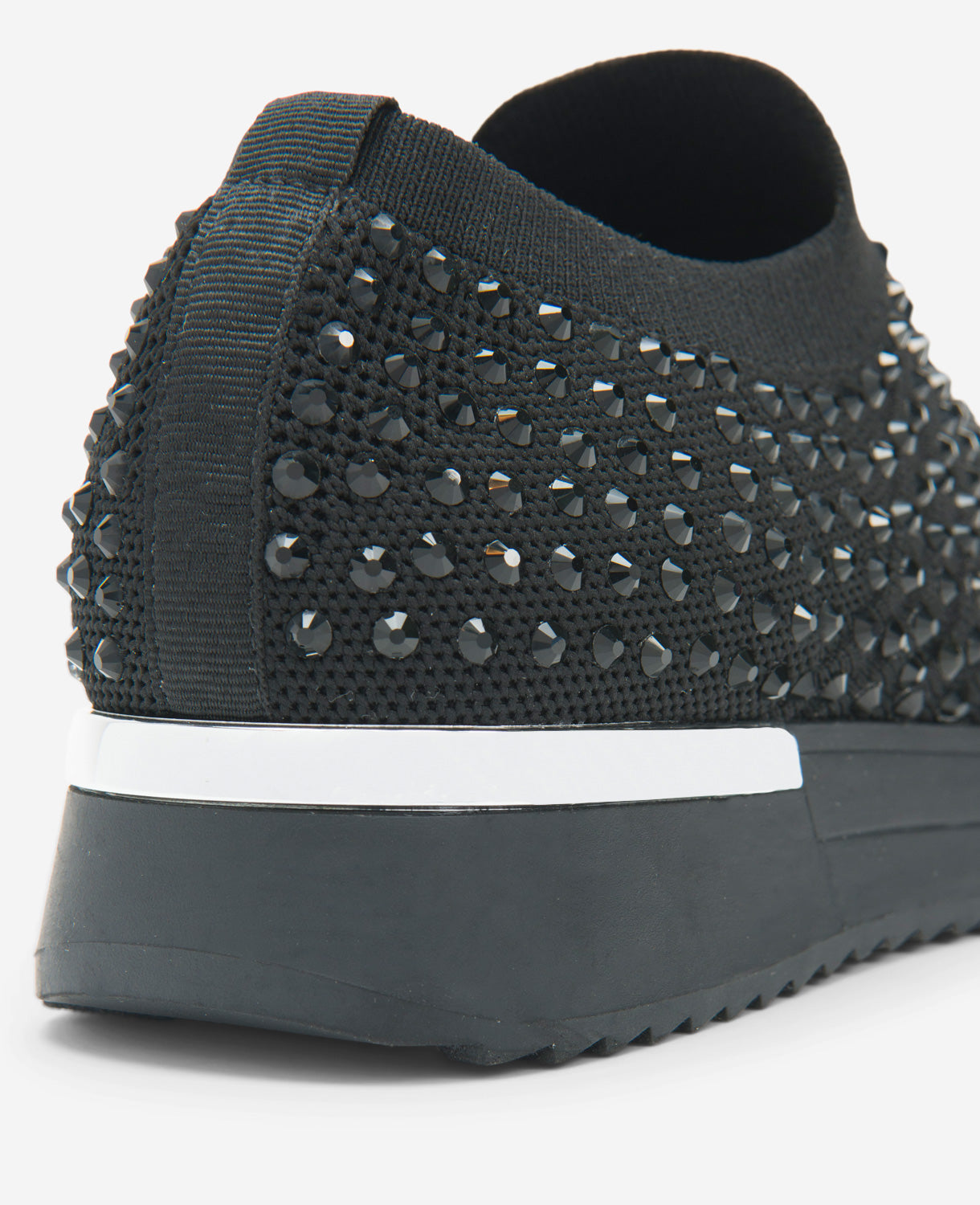 Kenneth Cole Women's Cameron Jewel Slip-On Sneaker with Sparkle | KC | BLACK