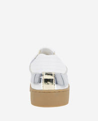 Kenneth Cole Sam Metallic Leather Mesh Sneaker – Shiny, Comfy & Iconic | SILVER MESH