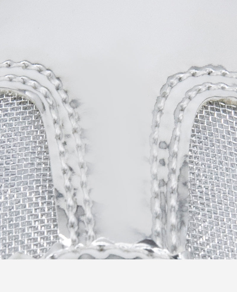 Kenneth Cole Sam Metallic Leather Mesh Sneaker – Shiny, Comfy & Iconic | SILVER MESH