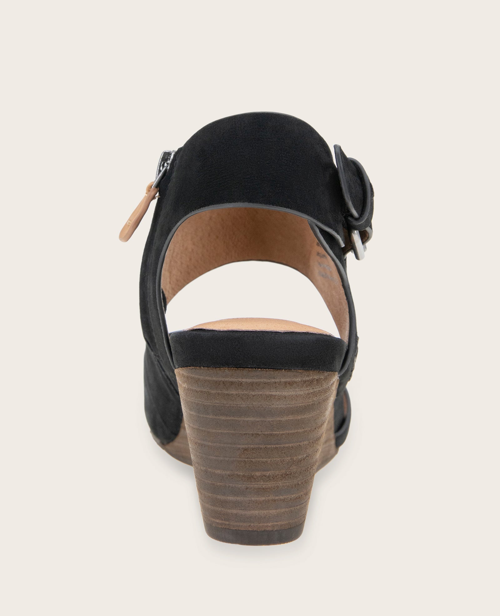 Kenneth Cole Shop Tilly Nubuck Wedge Sandal Black | Gentle Souls by KC | BLACK NUBUCK