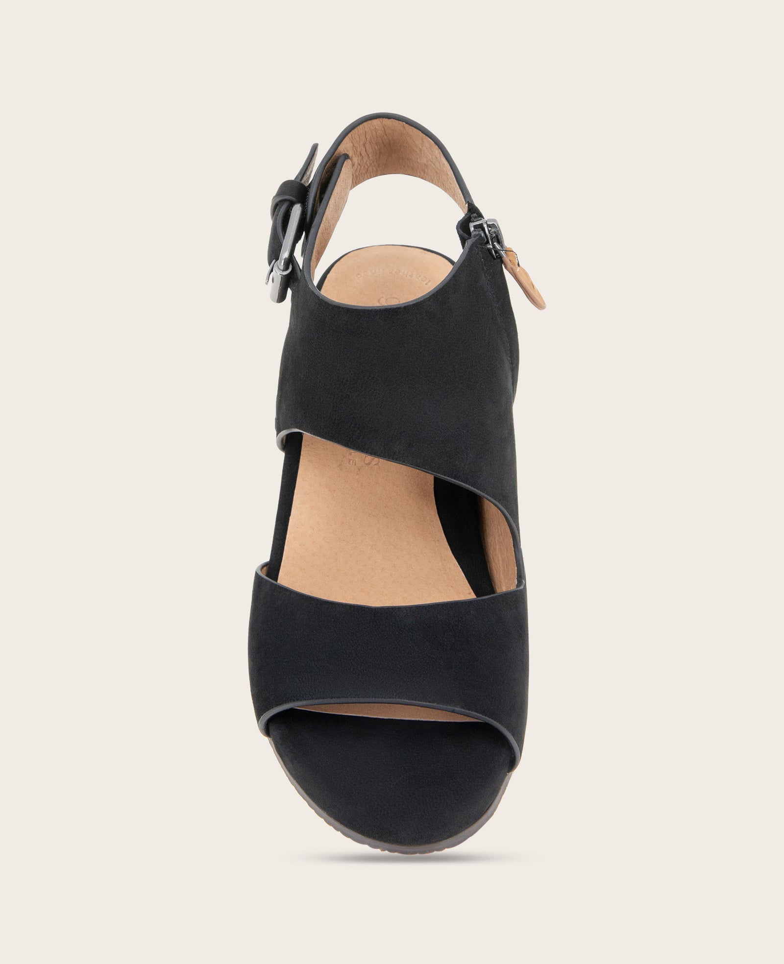 Kenneth Cole Shop Tilly Nubuck Wedge Sandal Black | Gentle Souls by KC | BLACK NUBUCK