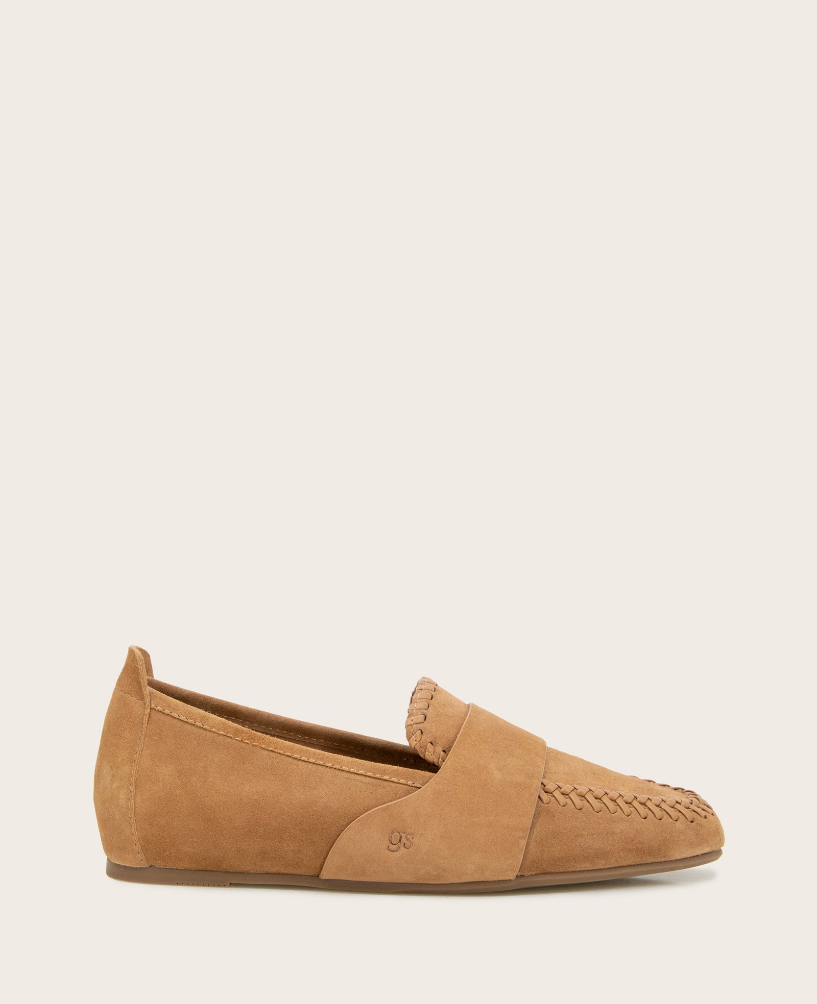 Kenneth Cole Sandra Suede Braid Detail Loafer | Gentle Souls by KC | CAMEL SUEDE