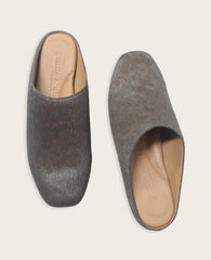 Kenneth Cole Wanda Calf Hair Mule Flat in Walnut | Gentle Souls KC | WALNUT CALF HAIR