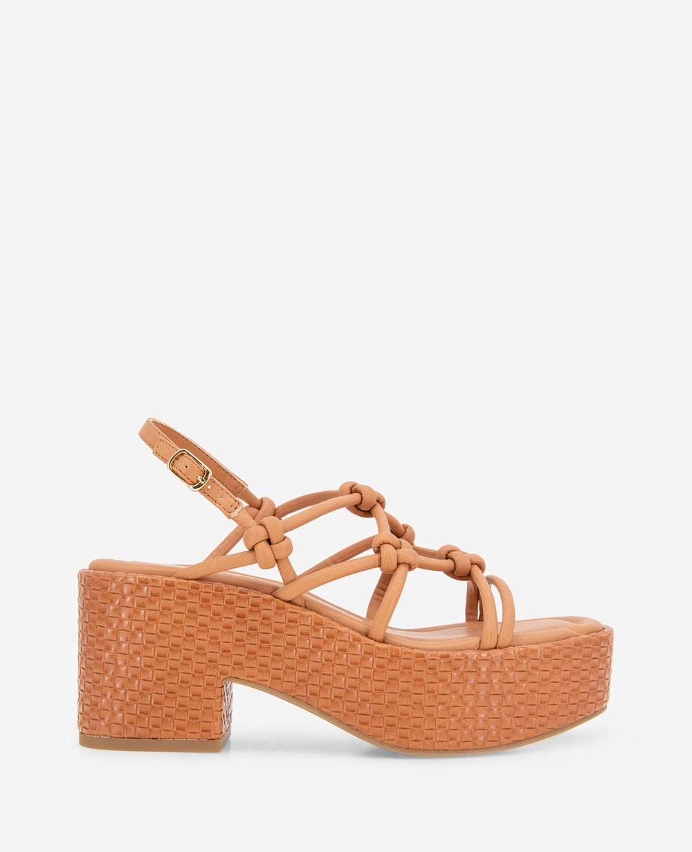Kenneth Cole Essa Rust Woven Platform Sandal | Kenneth Cole Reaction | RUST
