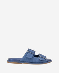 Kenneth Cole REACTION - The Sydney Slip On Denim Sandal | DENIM