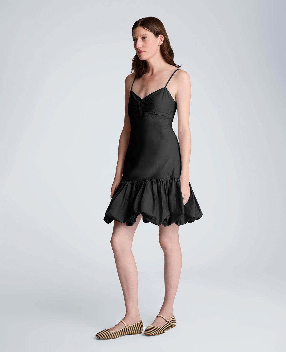 Kenneth Cole Buy Women's Sweetheart Bubble Flounce Mini Dress, Black | BLACK