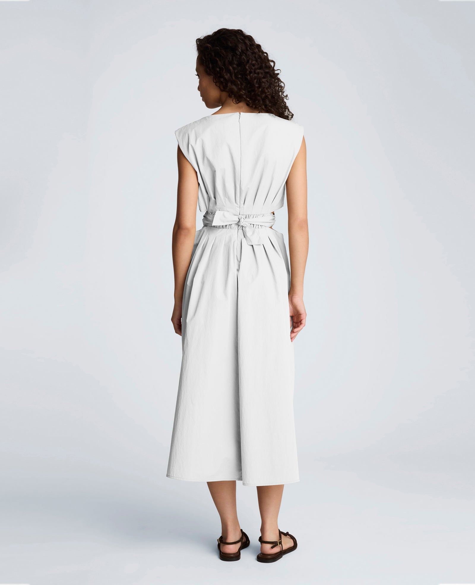 Kenneth Cole Shop Cotton Poplin Midi Dress – Pure White | Kenneth Cole | PURE WHITE