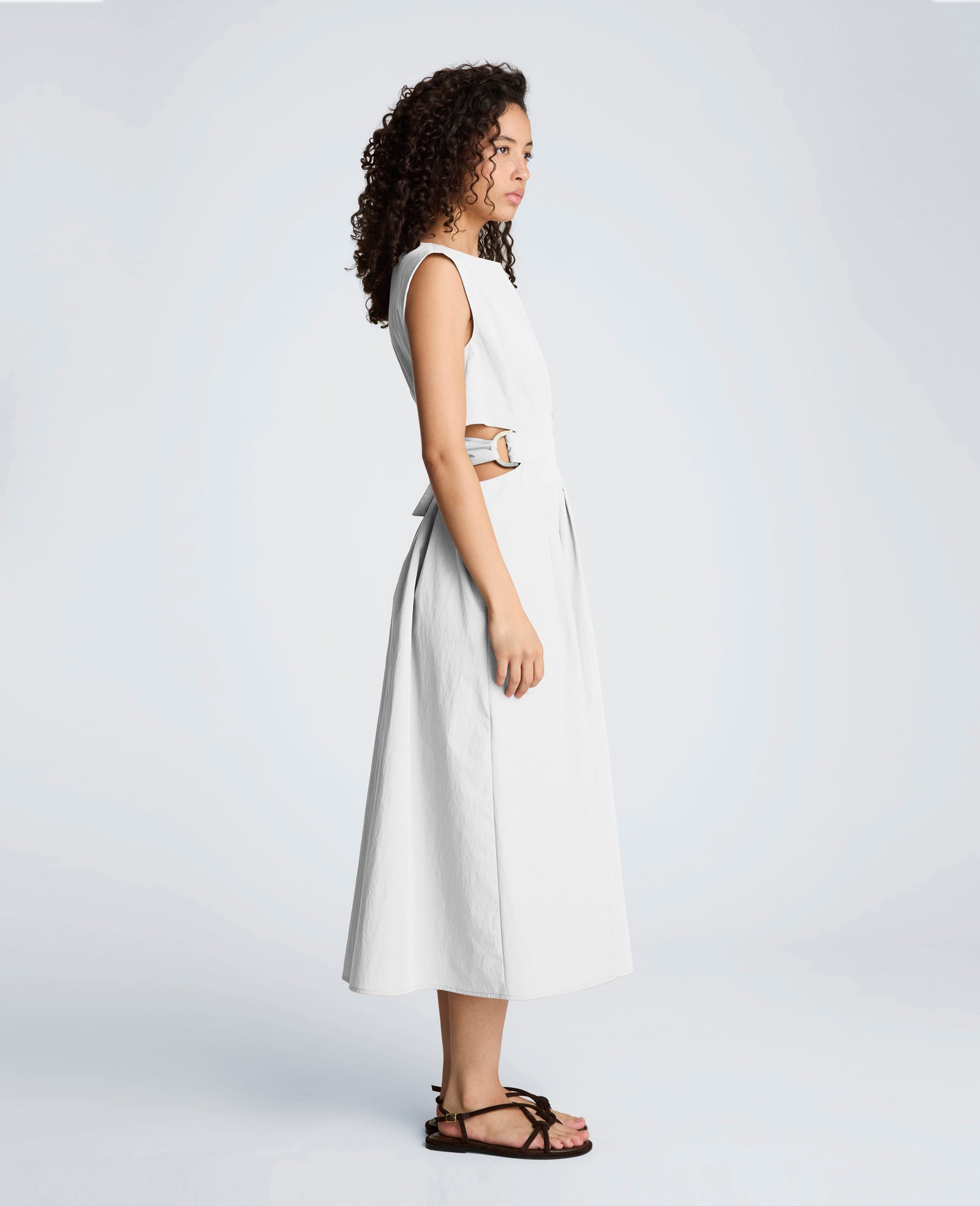 Kenneth Cole Shop Cotton Poplin Midi Dress – Pure White | Kenneth Cole | PURE WHITE