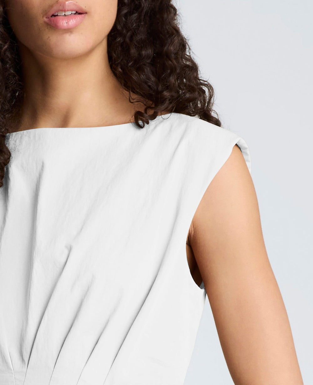 Kenneth Cole Shop Cotton Poplin Midi Dress – Pure White | Kenneth Cole | PURE WHITE