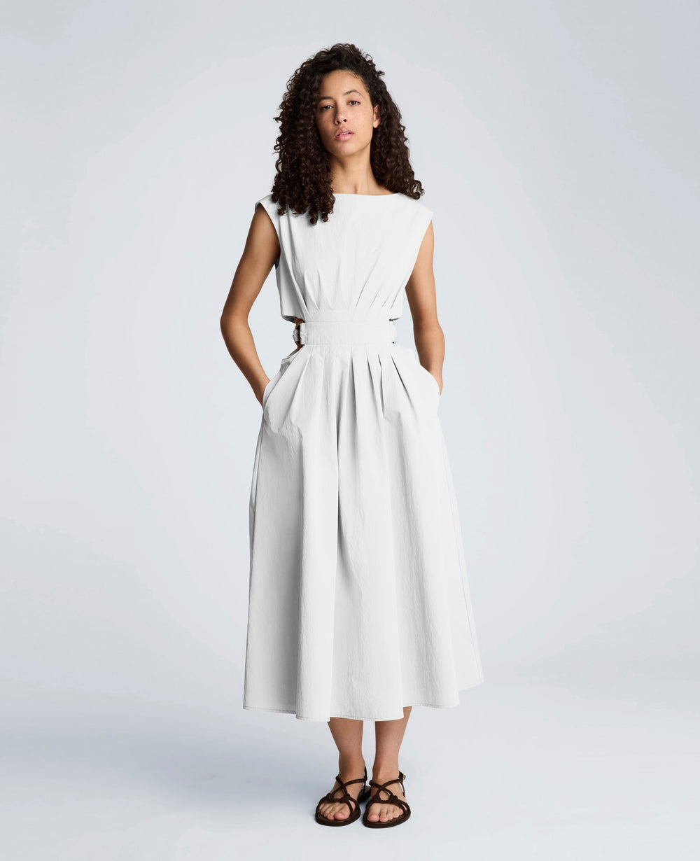 Kenneth Cole Shop Cotton Poplin Midi Dress – Pure White | Kenneth Cole | PURE WHITE