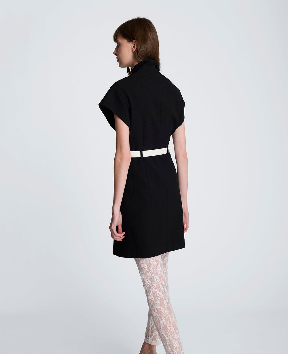 Kenneth Cole Mini Trench Jacket Dress – Natural White/Black | Kenneth Cole | BLACK/NATURAL WHITE