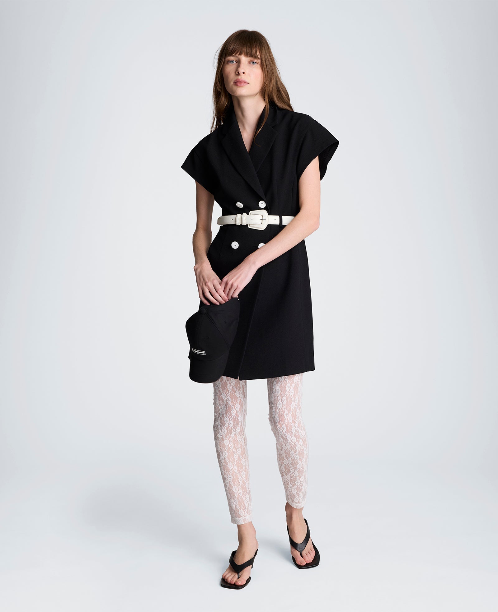 Kenneth Cole Mini Trench Jacket Dress – Natural White/Black | Kenneth Cole | BLACK/NATURAL WHITE
