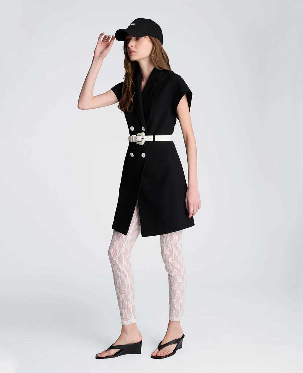 Kenneth Cole Mini Trench Jacket Dress – Natural White/Black | Kenneth Cole | BLACK/NATURAL WHITE