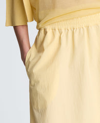 Kenneth Cole Pull On Maxi Skirt with Side Slits | PASTEL YELLOW