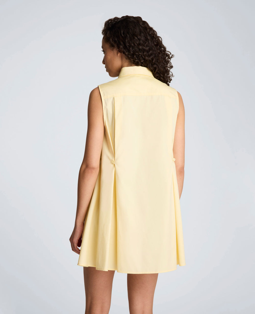 Kenneth Cole Shop Cotton Poplin Trapeze Mini Dress – Pastel Yellow | KC | PASTEL YELLOW