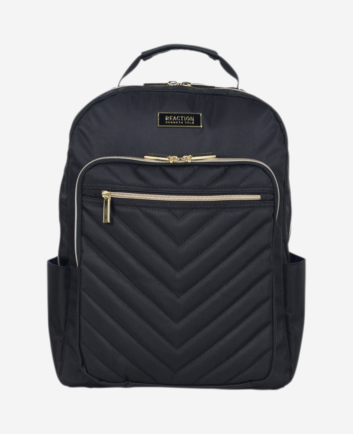 Kenneth Cole Shop Quilted 15.6" Laptop Backpack – Chelsea Chevron, Black | KC | BLACK