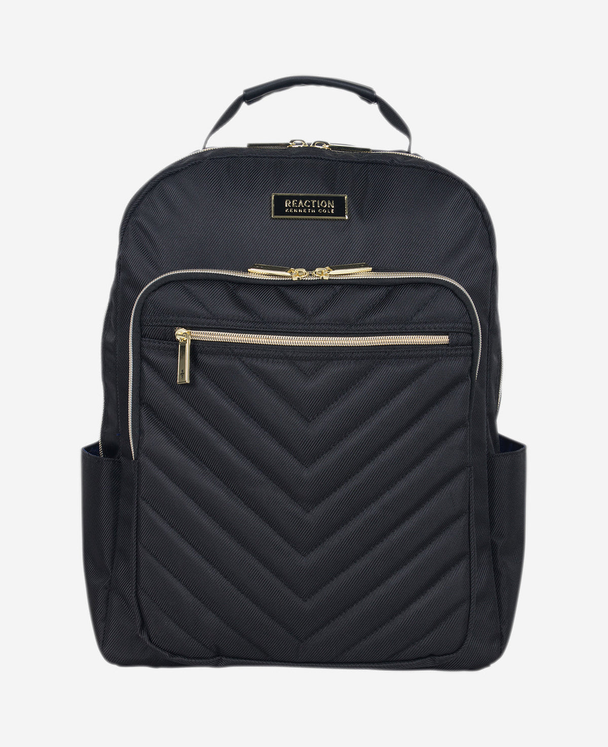 Kenneth Cole Shop Quilted 15.6" Laptop Backpack – Chelsea Chevron, Black | KC | BLACK