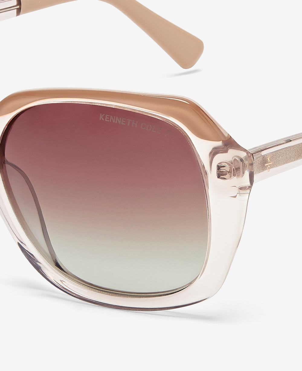 Kenneth Cole Round Acetate Sunglasses – Pink Polarized | Kenneth Cole | PINK