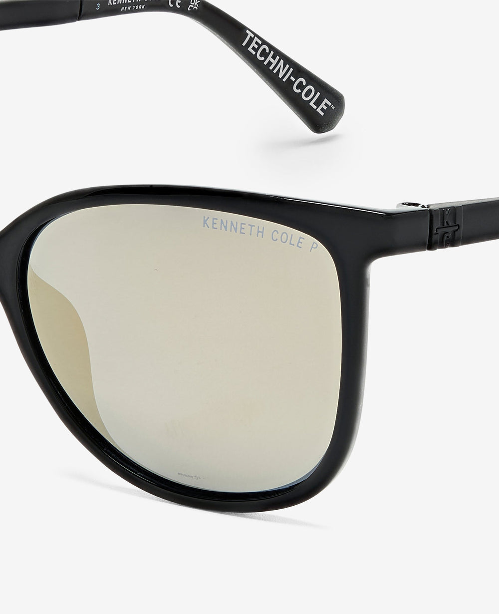 Kenneth Cole Square Ultem Sunglasses – Black Polarized | Kenneth Cole | BLACK