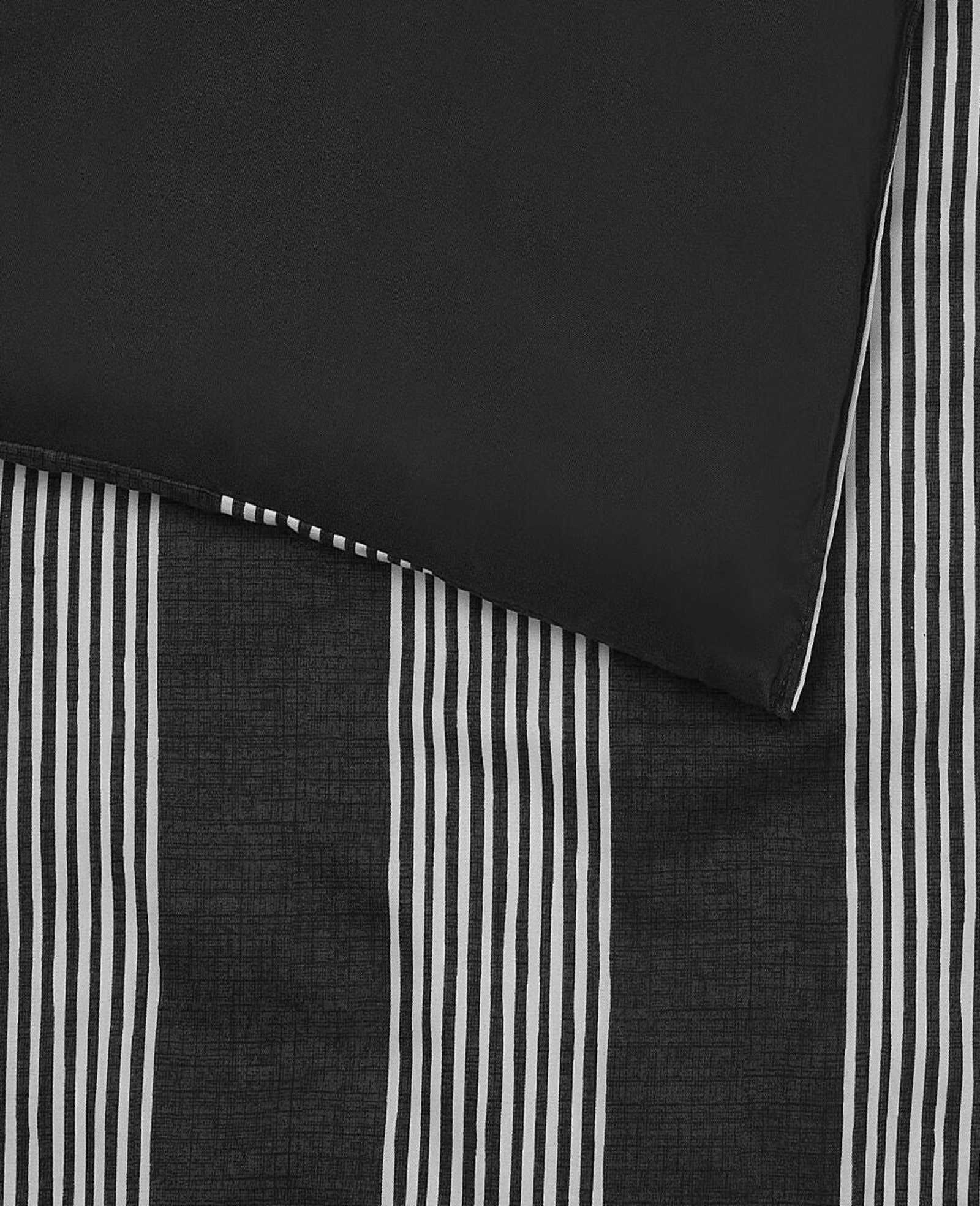 Kenneth Cole Banded Stripe Textured Comforter Set | CHARCOAL