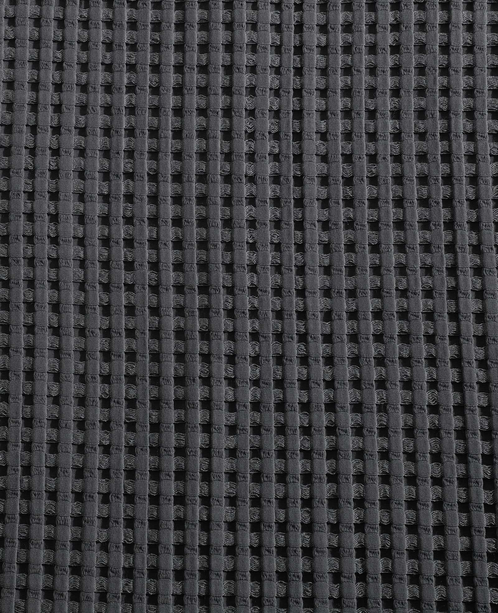Kenneth Cole Solid Waffle Duvet Set | CHARCOAL