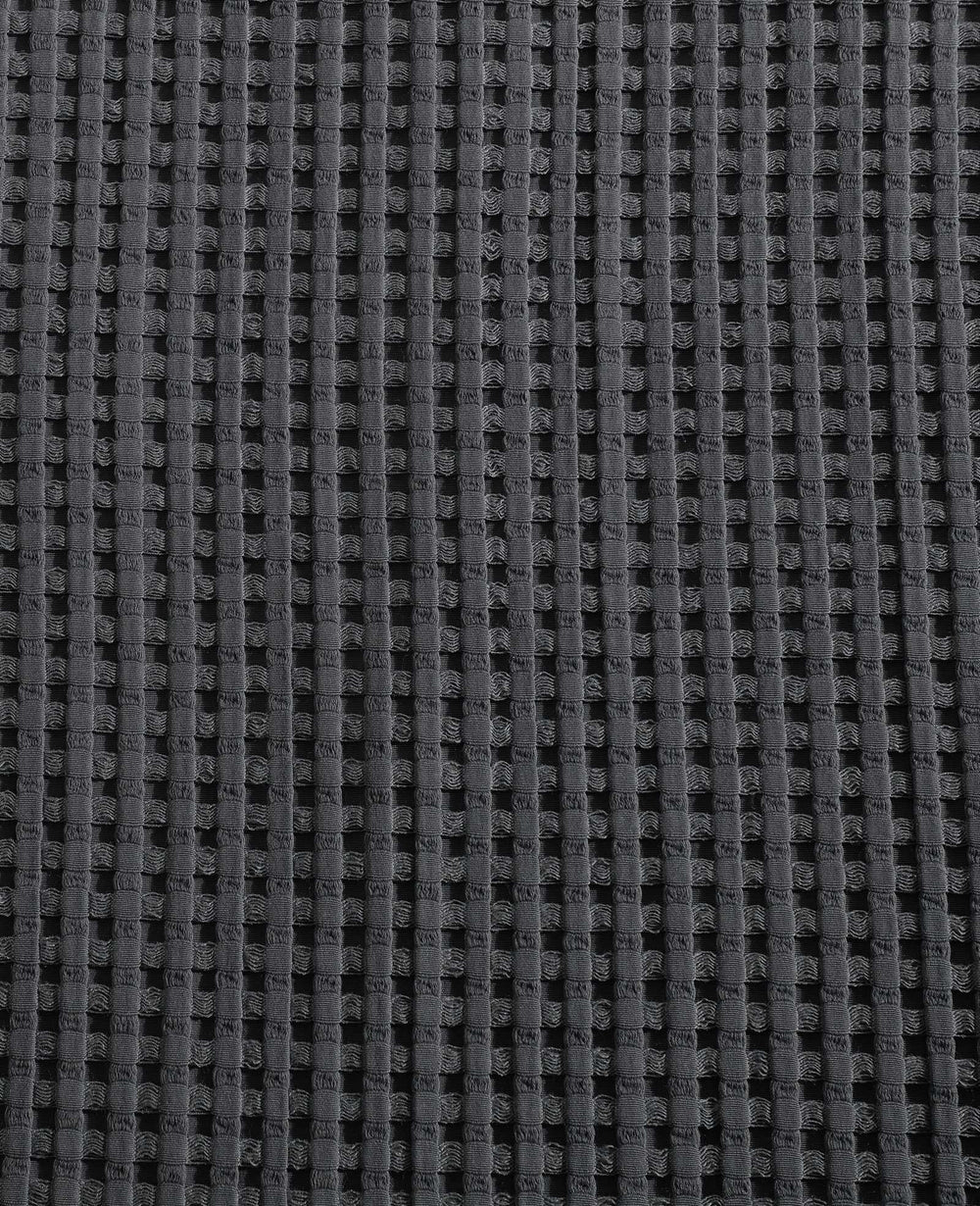 Kenneth Cole Solid Waffle Duvet Set | CHARCOAL