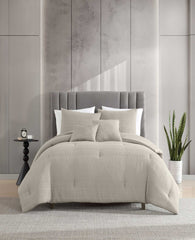 Kenneth Cole Variegated Waffle Comforter Set | BEIGE