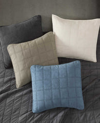 Kenneth Cole Stonewashed Quilt Set | BLUE