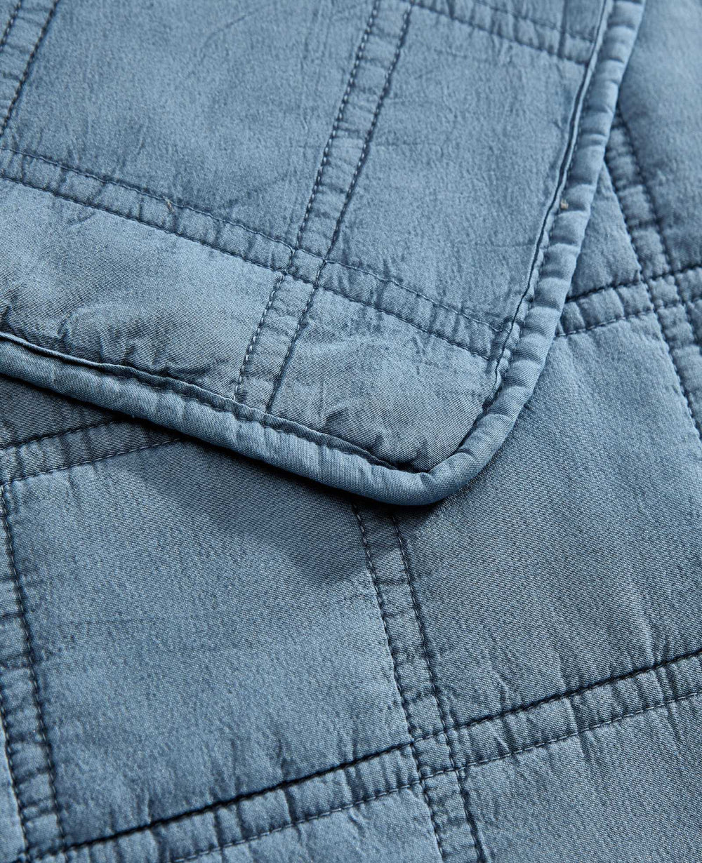 Kenneth Cole Stonewashed Quilt Set | BLUE