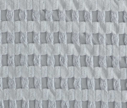 Kenneth Cole Solid Waffle Duvet Set | VAPOR BLUE