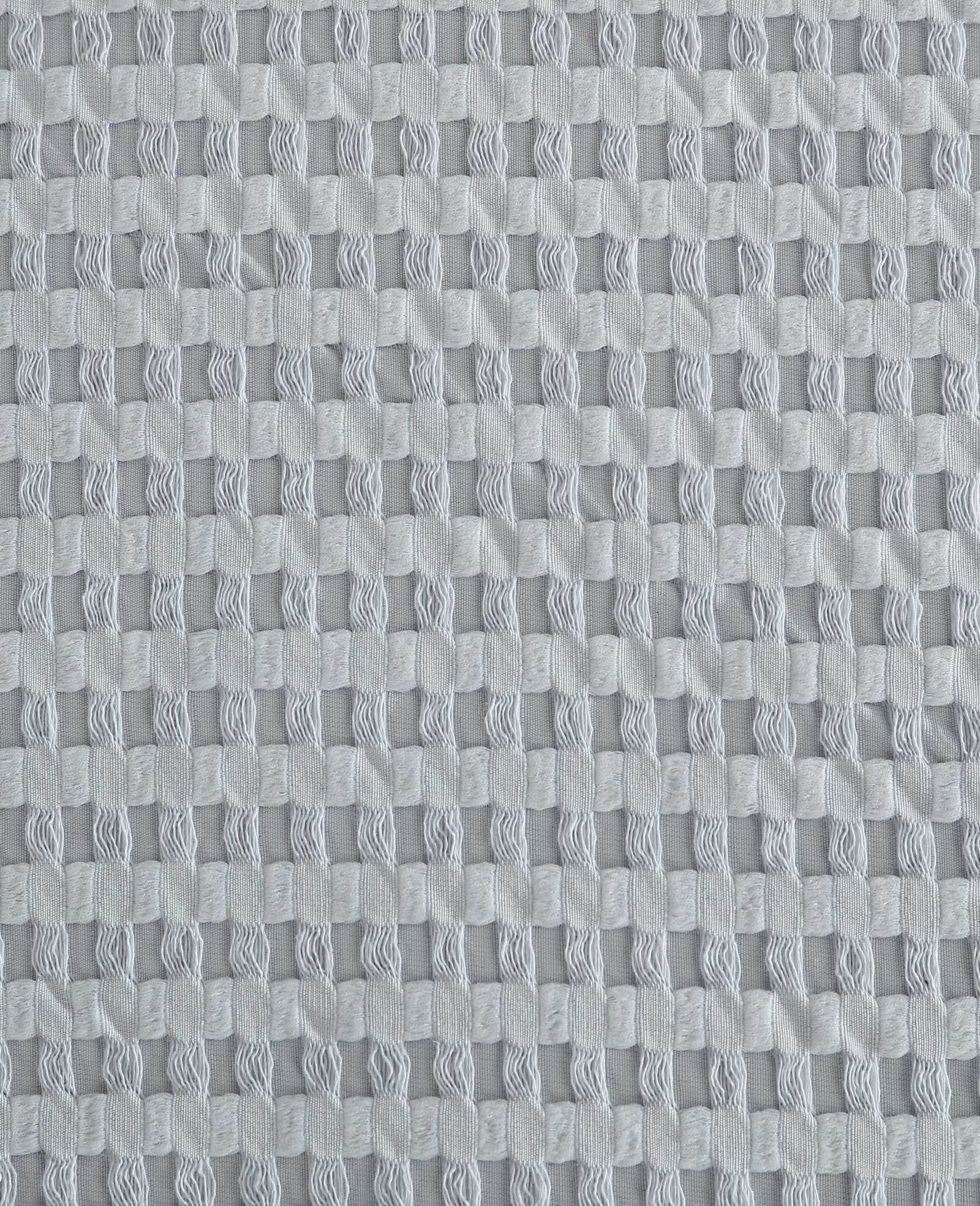Kenneth Cole Solid Waffle Duvet Set | VAPOR BLUE