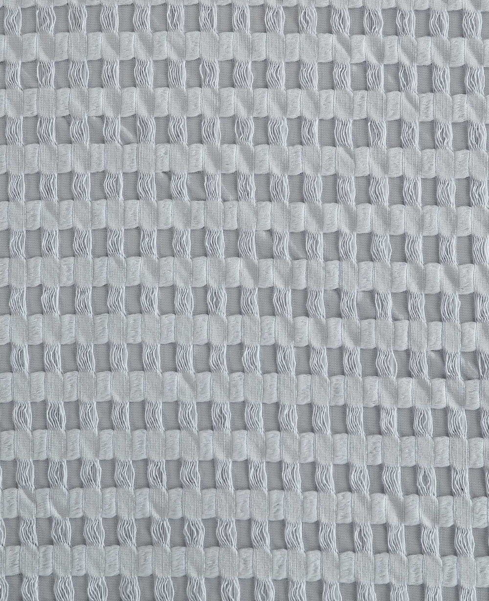 Kenneth Cole Solid Waffle Duvet Set | VAPOR BLUE