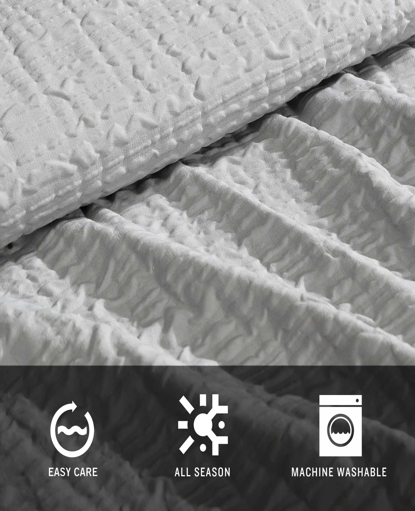 Kenneth Cole Serenity Wavy Lines Duvet Cover Set | GREY