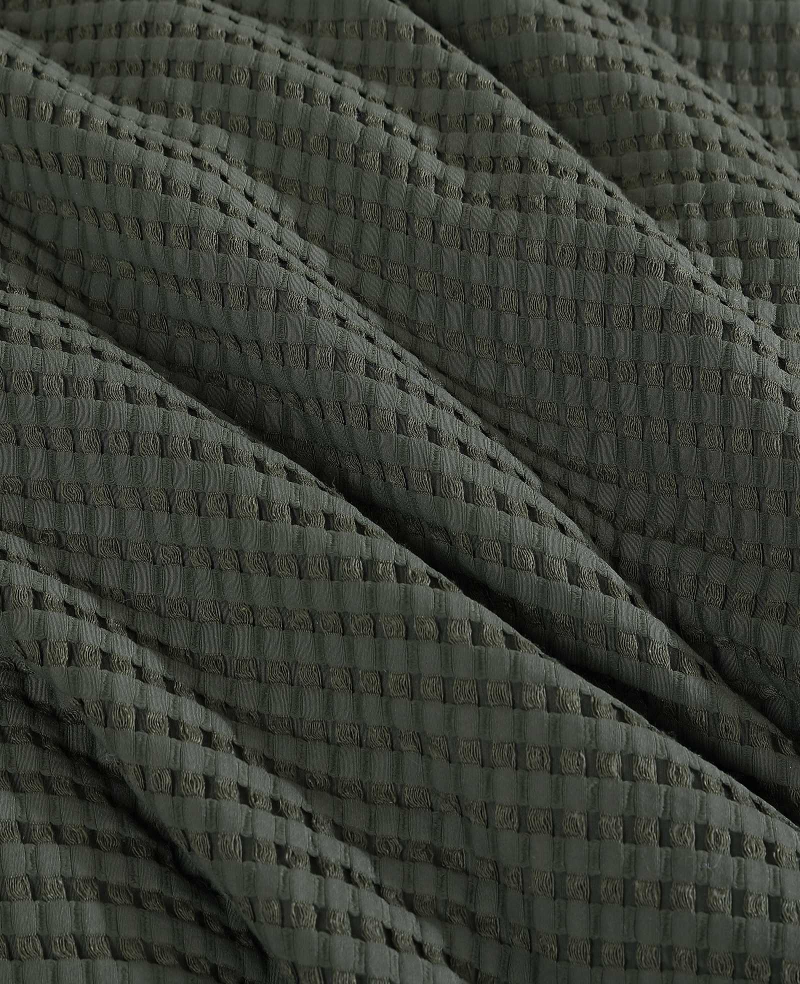 Kenneth Cole Solid Waffle Duvet Set | GREEN