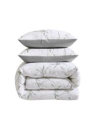 Kenneth Cole Ink Wash Vine Comforter + Sham Set | GREEN