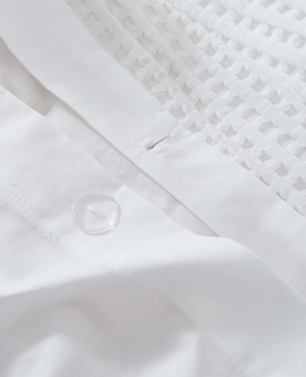 Kenneth Cole Shop Reversible Solid White Waffle Comforter Set | KC Home | WHITE