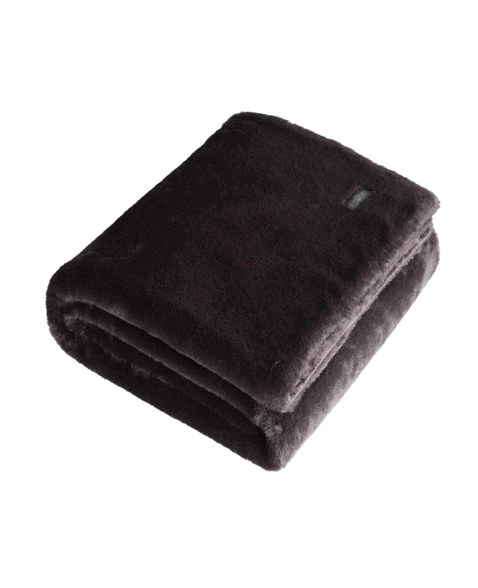 Kenneth Cole Faux Fur Solid Throw Blanket | BROWN