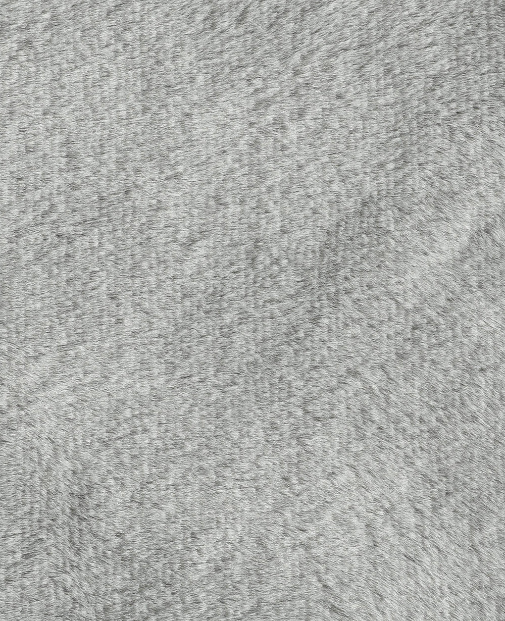 Kenneth Cole Faux Fur Solid Throw Blanket | GREY