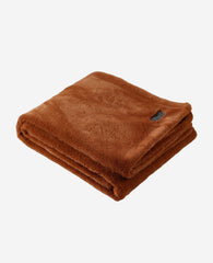 Kenneth Cole Faux Fur Solid Throw Blanket | ORANGE