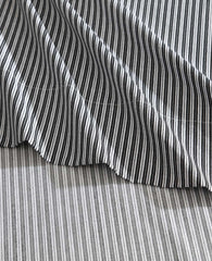 Kenneth Cole Twill Stripe Texture Sheet Set | BLACK/WHITE