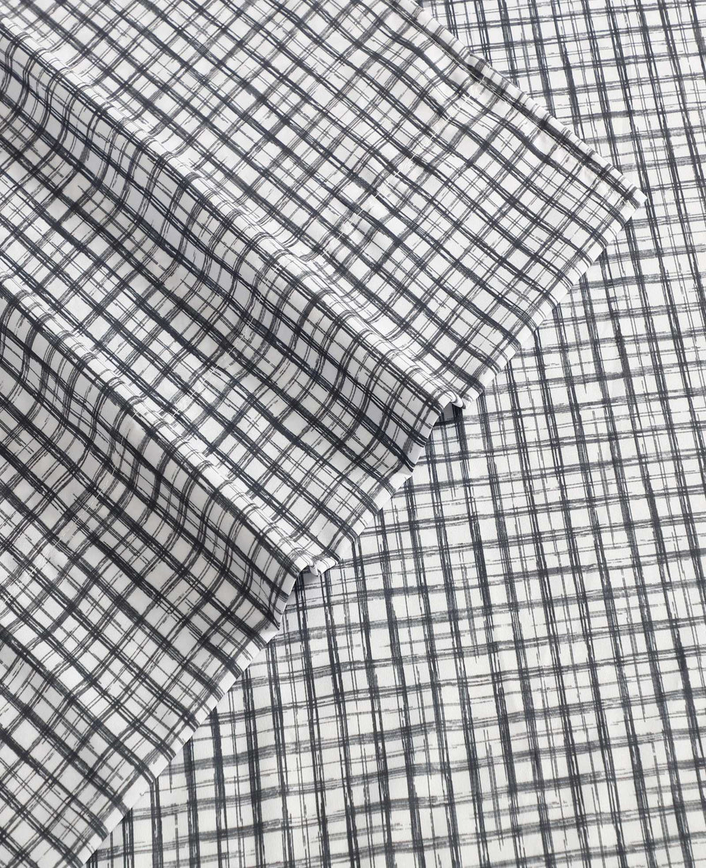 Kenneth Cole Sketchy Check Sheet Set | CHARCOAL
