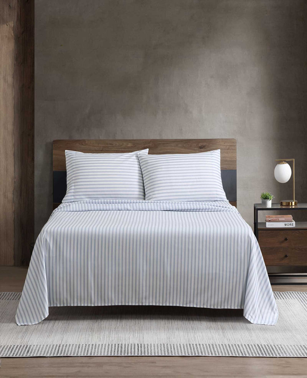Kenneth Cole Arrow Stripe Sheet Set | BLUE