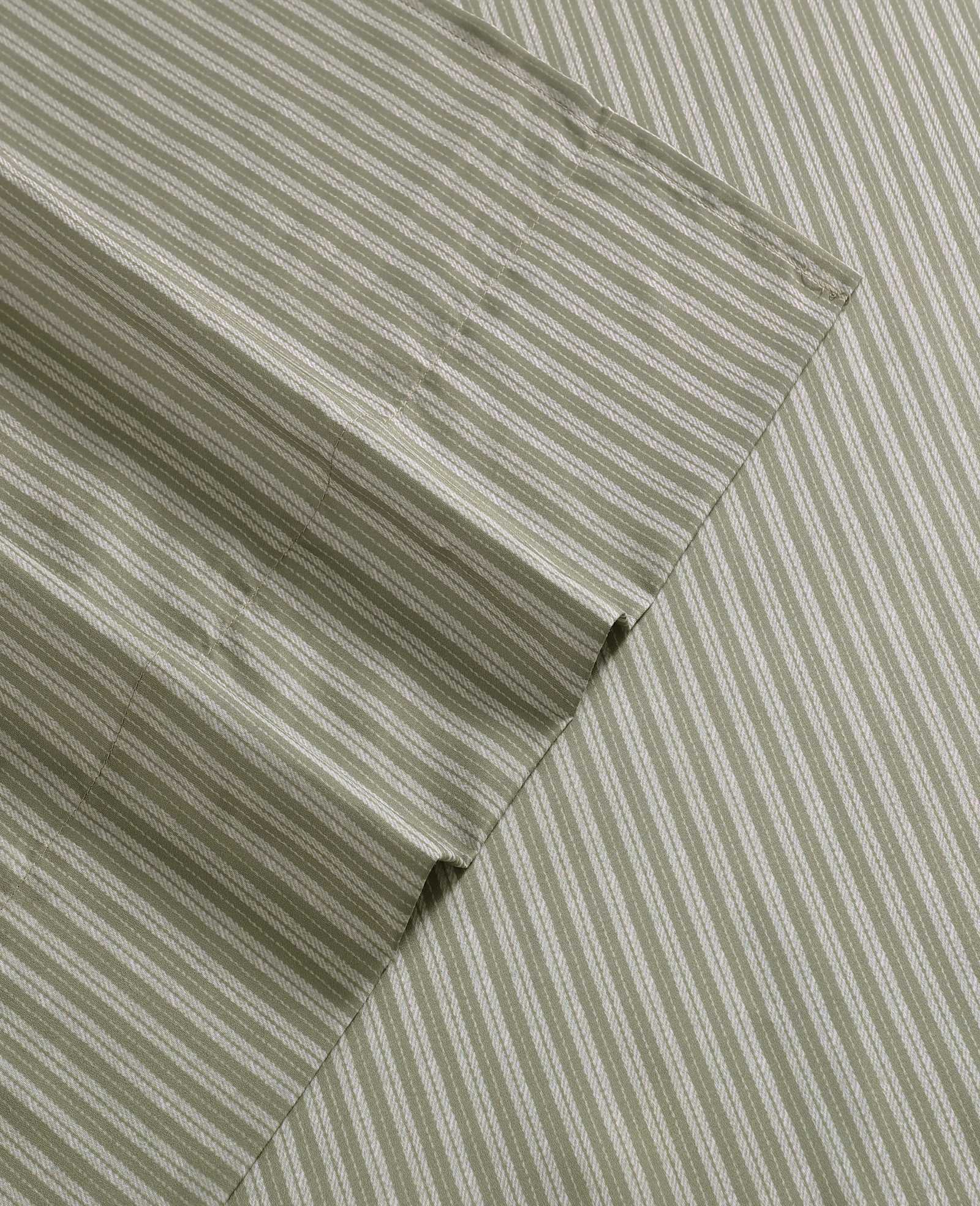 Kenneth Cole Twill Stripe Texture Sheet Set | GREEN