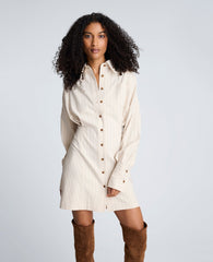 Kenneth Cole Shop Striped Shirt Dress Almond Milk Multi | Kenneth Cole | ALMOND MILK MULTI